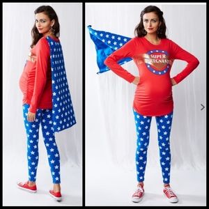 Motherhood maternity super pregnant costume pjs XL
